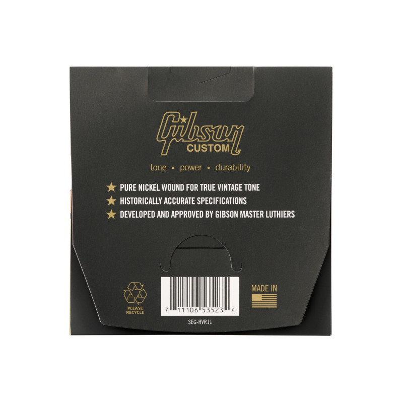 Gibson Vintage Reissue Electric Guitar Strings, Medium Gauge