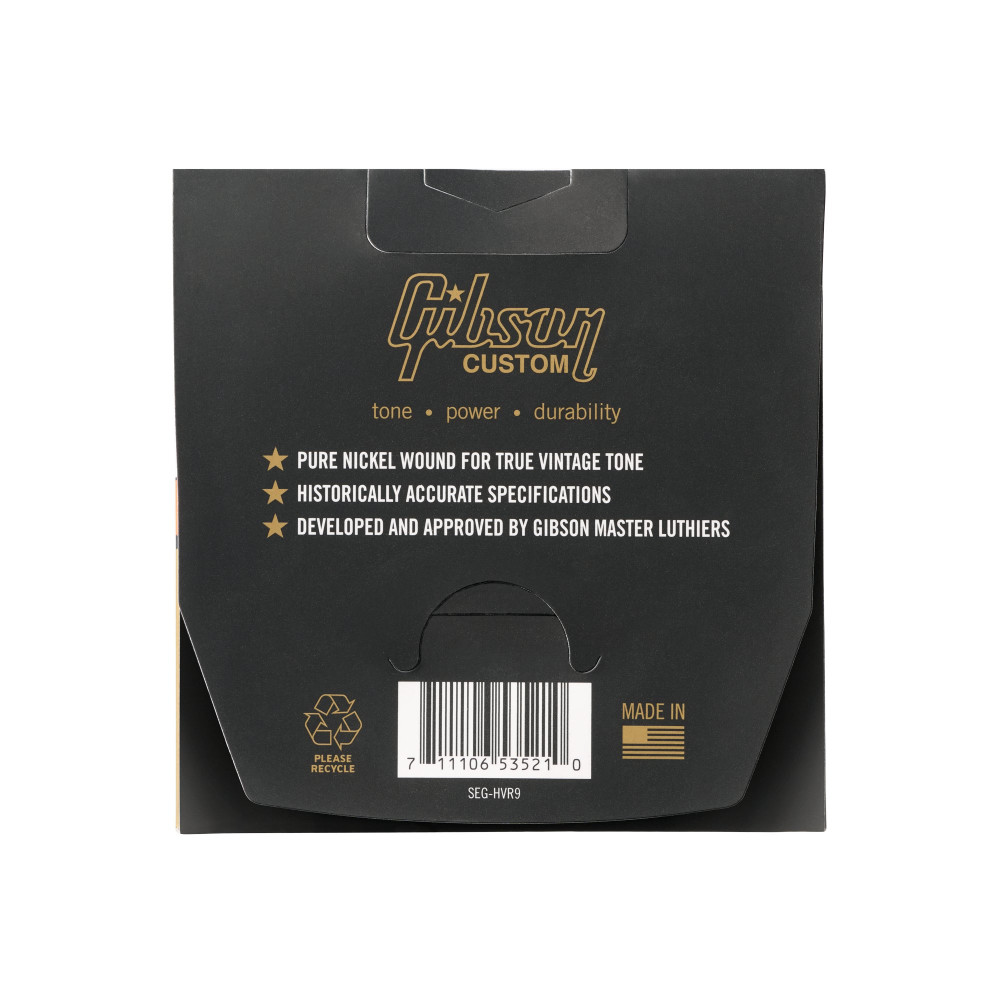 Gibson Vintage Reissue Electric Guitar Strings, Ultra-Light Gauge