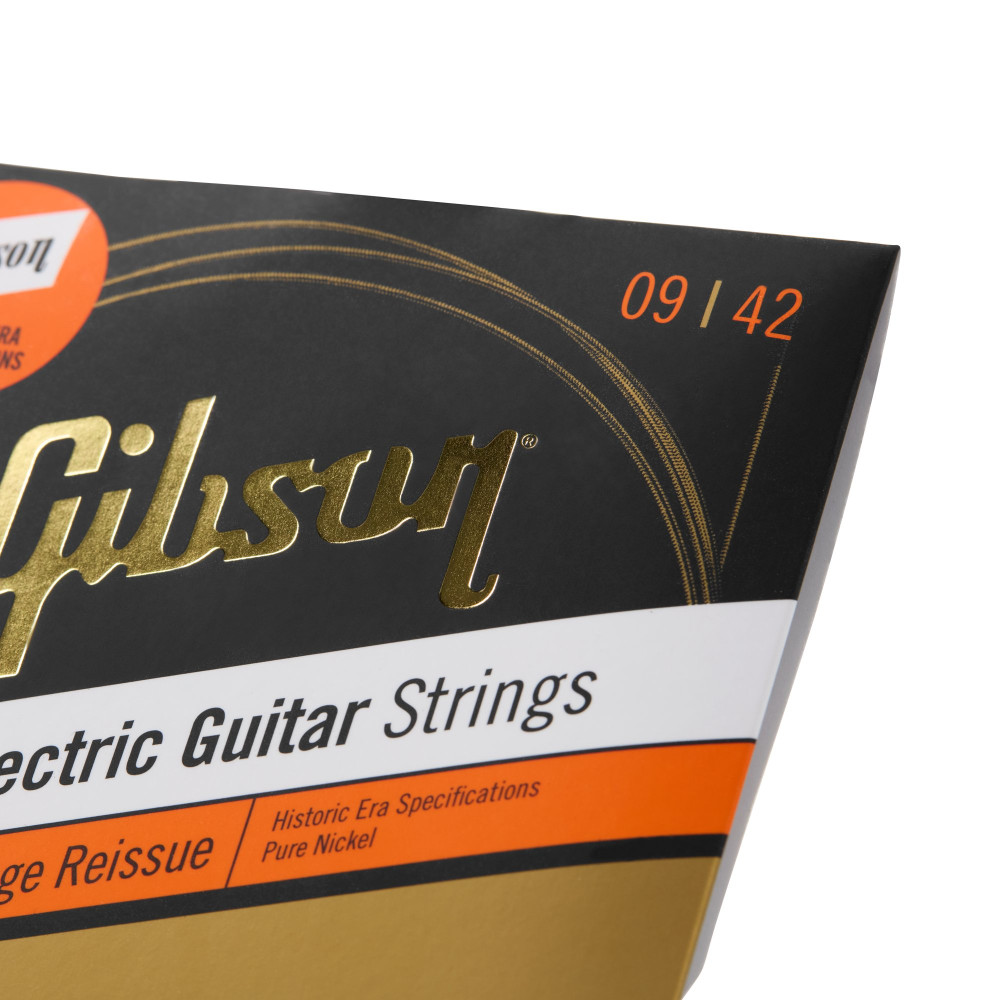 Gibson Vintage Reissue Electric Guitar Strings, Ultra-Light Gauge