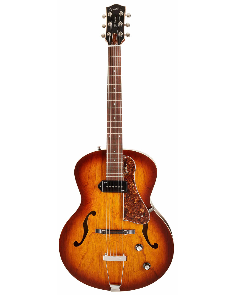 Godin 5th Avenue Kingpin P90 Cognac Burst