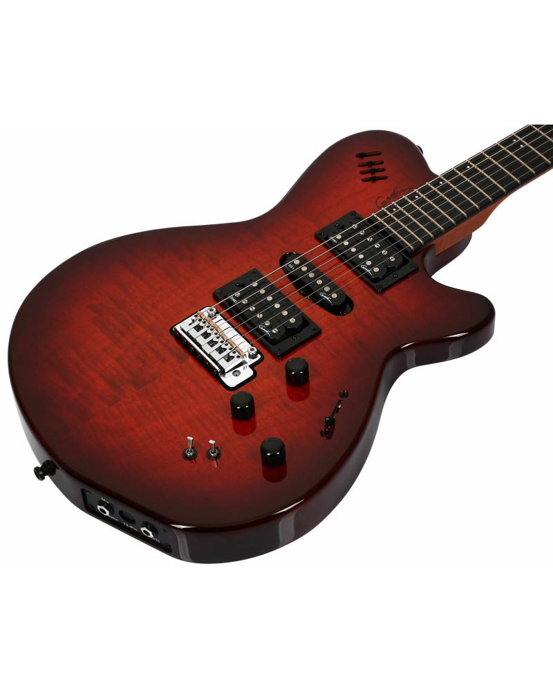 Godin xtSA Light Burst Flame