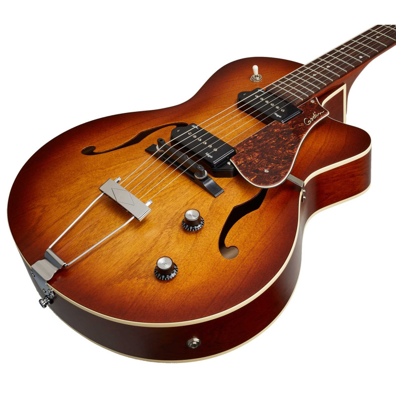 Godin 5th Avenue CW Kingpin II Cognac Burst