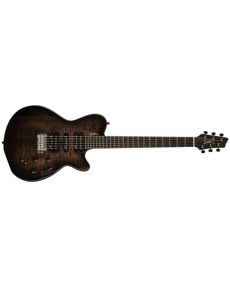 Godin xtSA Trans Black Flame