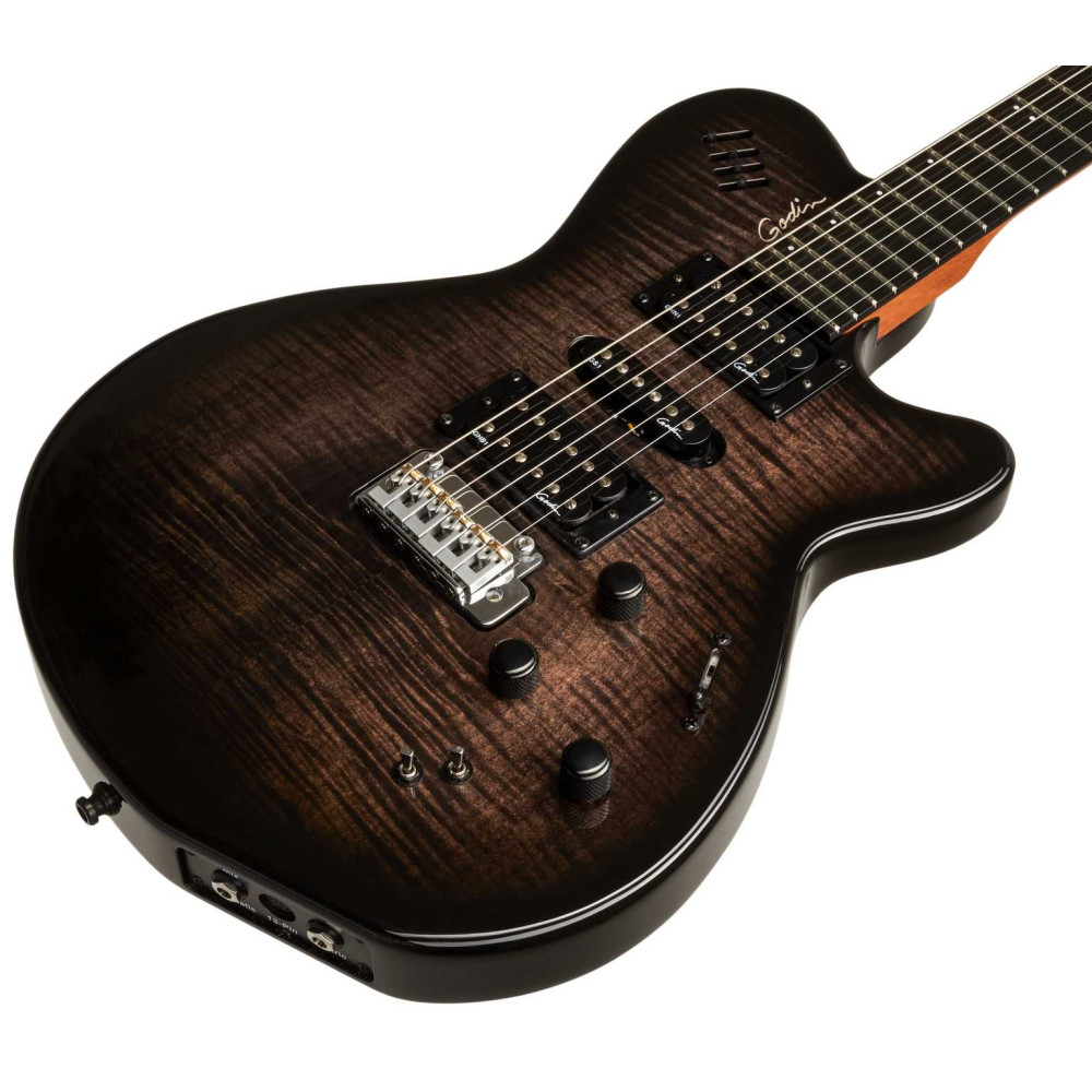 Godin xtSA Trans Black Flame