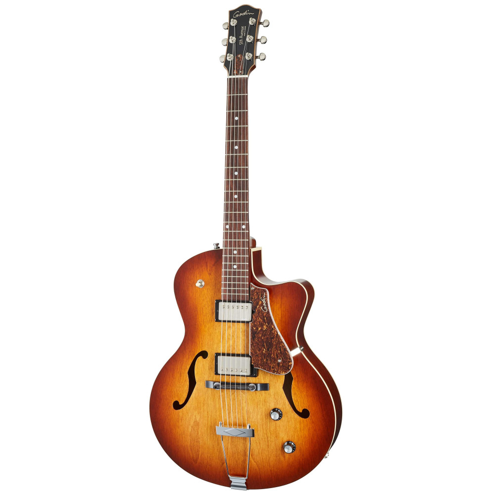 Godin 5th Avenue CW Kingpin II HB Cognac Burst
