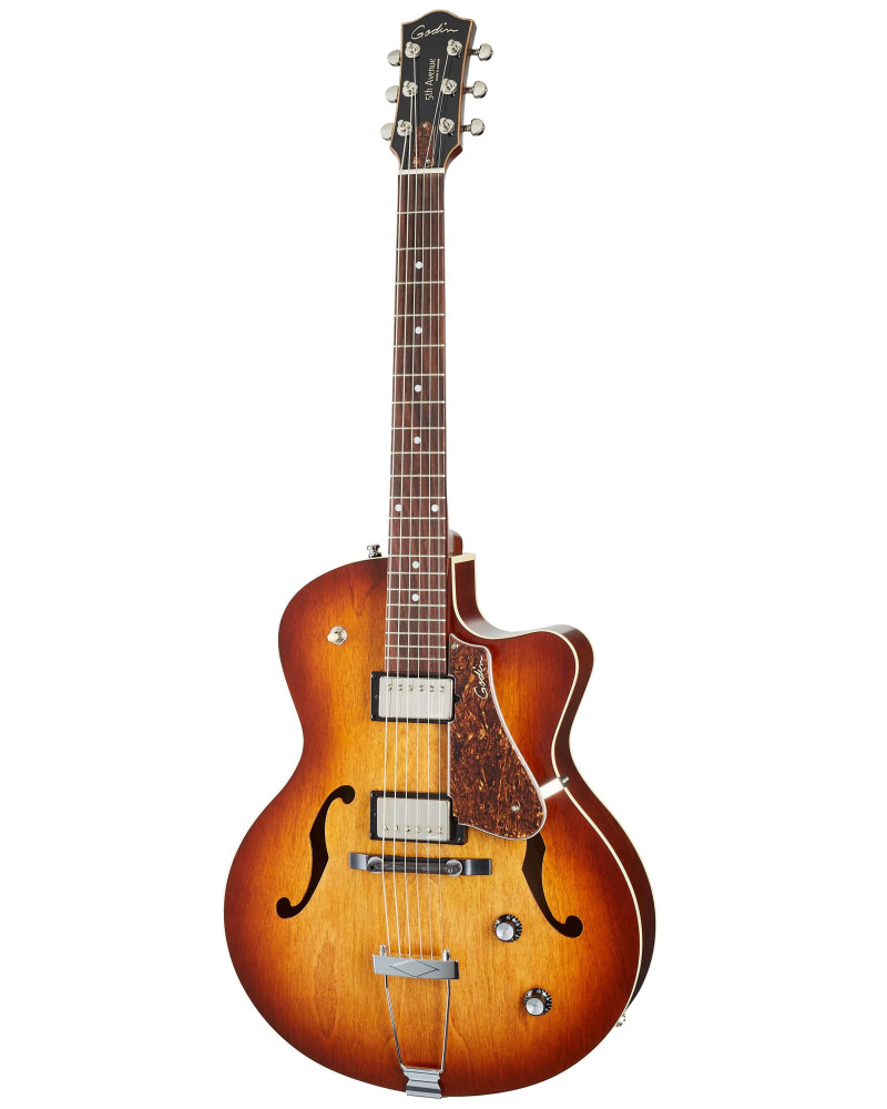 Godin 5th Avenue CW Kingpin II HB Cognac Burst