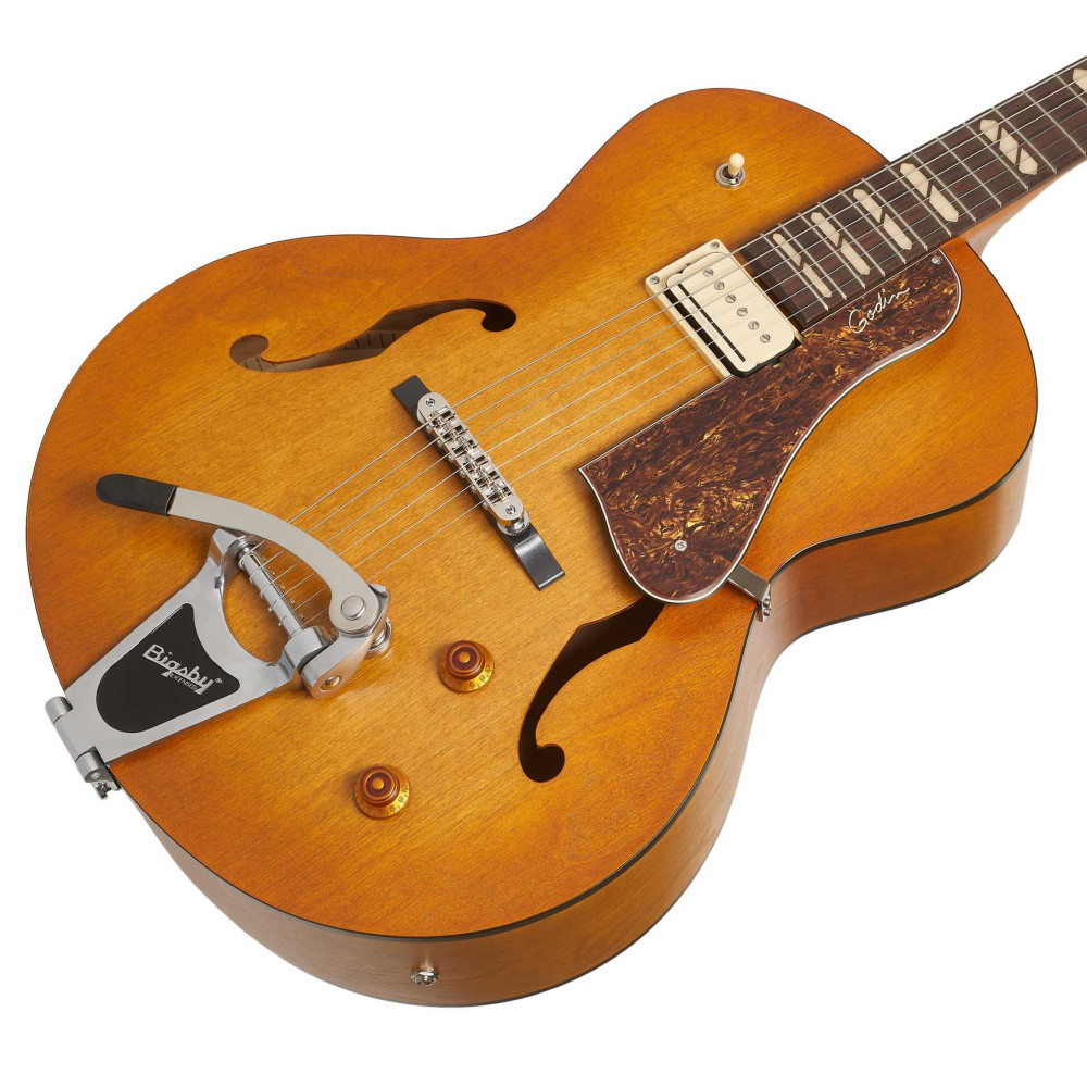 Godin 5th Avenue Jumbo P-Rail Harvest Gold