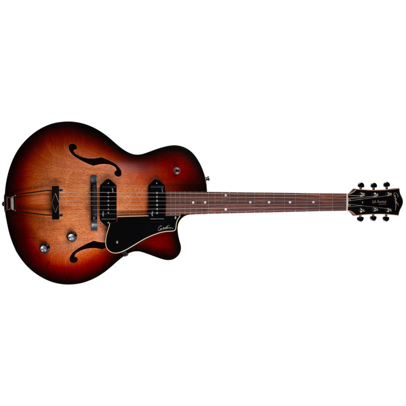 Godin 5th Avenue CW Kingpin II Vintage Burst