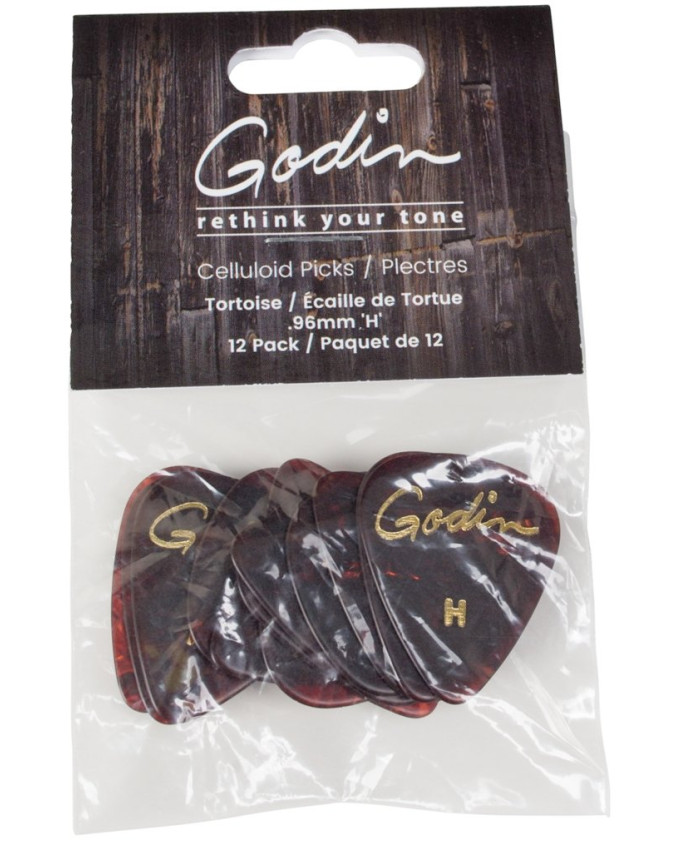 Godin Guitar Picks Heavy .96 mm Tortoise