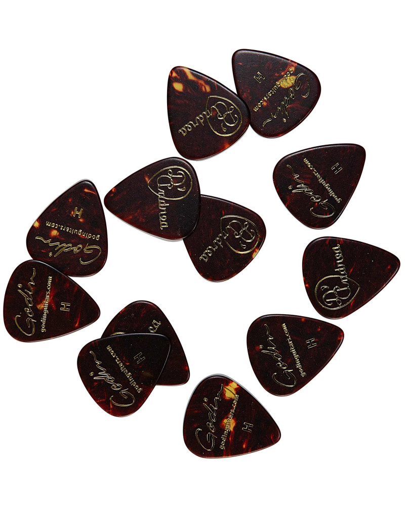 Godin Guitar Picks Heavy .96 mm Tortoise