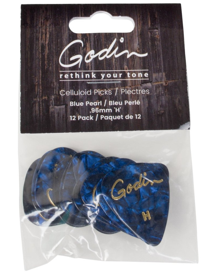 Godin Guitar Picks Heavy .96 mm Blue Pearl