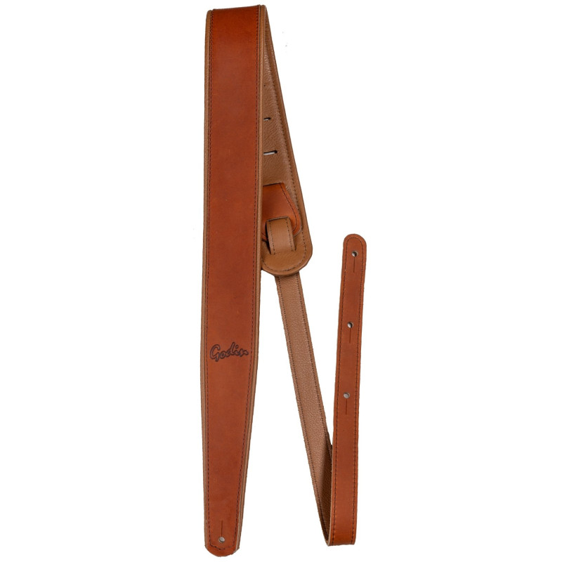 Godin Brown Leather Felt Pad Embossed