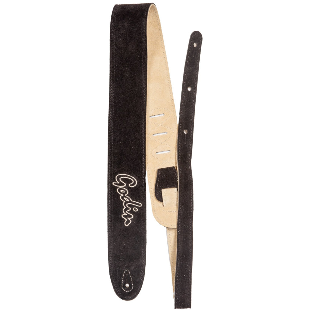 Godin Brown Suede Embroidery