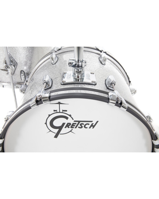 Gretsch GR808.037 GB-J483-012 Shell set USA Brooklyn 18" BD Sparkling Silver