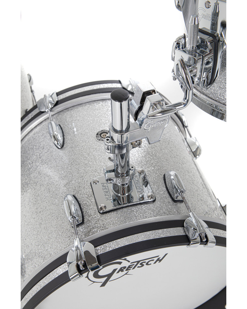 Gretsch GR808.037 GB-J483-012 Shell set USA Brooklyn 18" BD Sparkling Silver