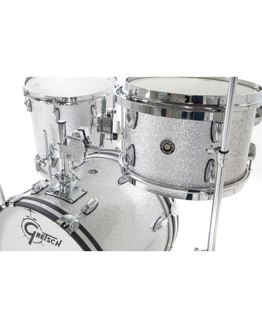 Gretsch GR808.037 GB-J483-012 Shell set USA Brooklyn 18" BD Sparkling Silver