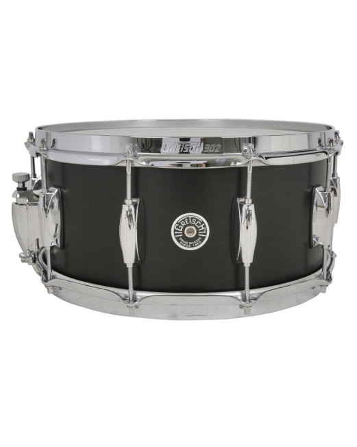 Gretsch GR809.066 GBSL6514S1CLSBM Snare drum USA Brooklyn Satin Black Metallic