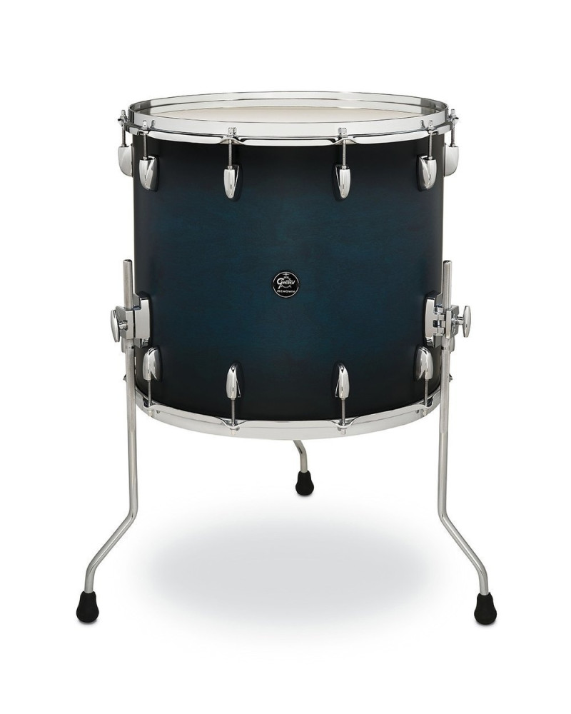 Gretsch GR805.359 Floor Tom Renown Maple 18x16 Satin Antique Blue Burst
