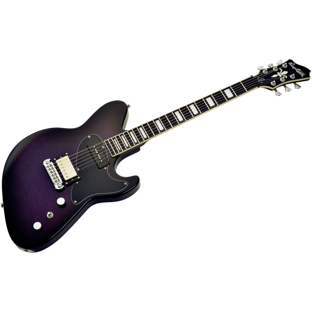 Hagstrom HSADINA109 Electric Guitar, Adina, Purple Burst