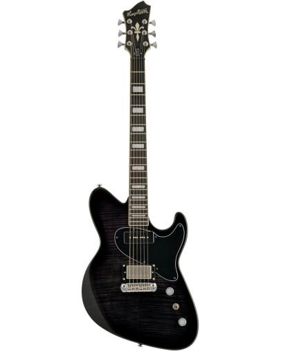 Hagstrom HSADINA72 Electric Guitar, Adina, Dark Storm