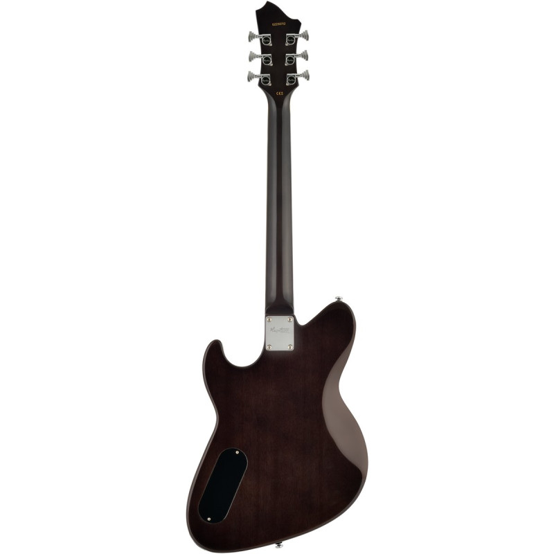 Hagstrom HSADINA72 Electric Guitar, Adina, Dark Storm
