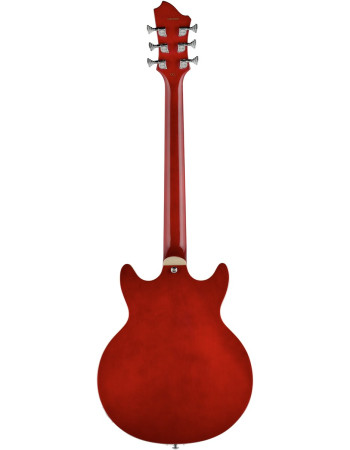 Hagstrom HSALVAR04 Electric Guitar, Alvar, Wild Cherry Transparent