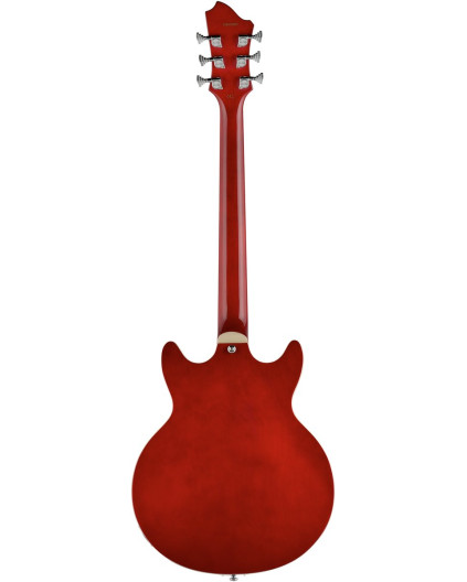 Hagstrom HSALVAR04 Electric Guitar, Alvar, Wild Cherry Transparent