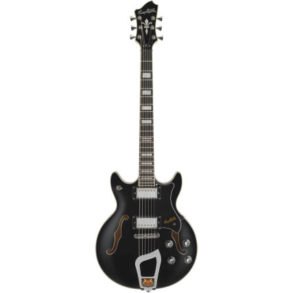 Hagstrom HSALVAR09 Electric Guitar, Alvar, Black