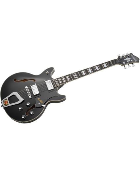 Hagstrom HSALVAR09 Electric Guitar, Alvar, Black