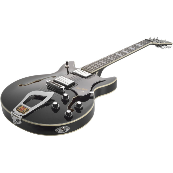 Hagstrom HSALVAR09 Electric Guitar, Alvar, Black