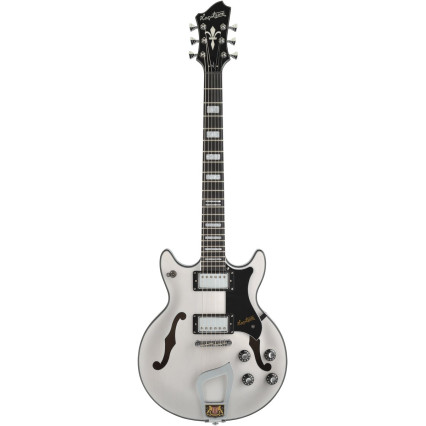 Hagstrom HSALVAR70 Electric Guitar, Alvar, Swedish Frost Gloss
