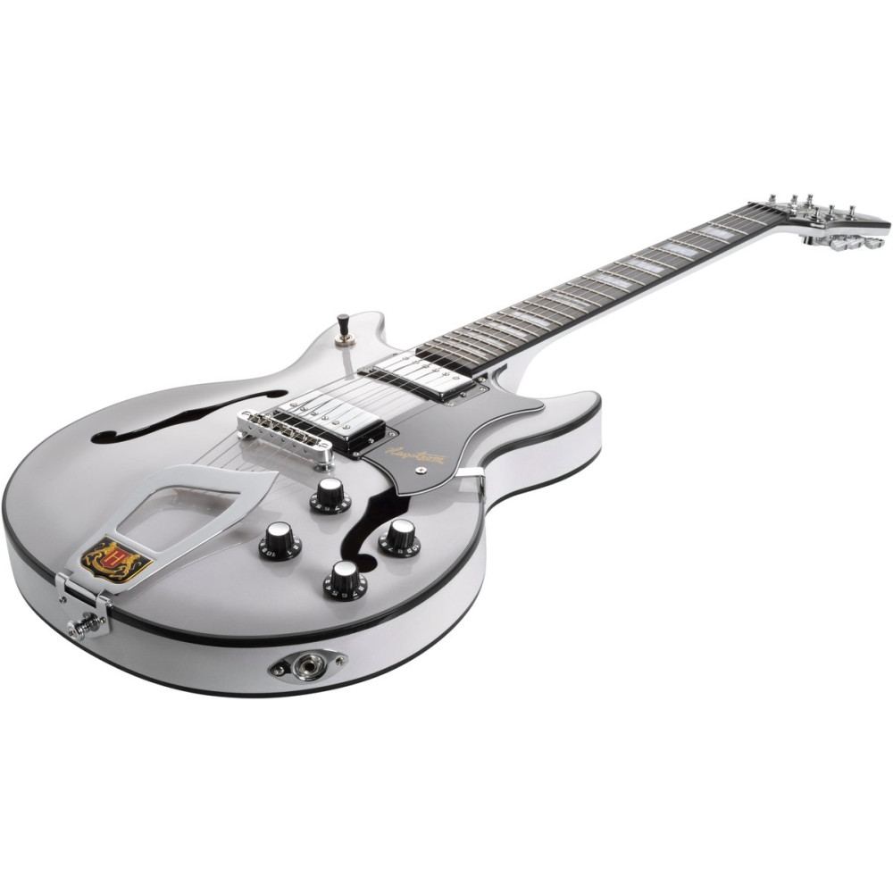Hagstrom HSALVAR70 Electric Guitar, Alvar, Swedish Frost Gloss