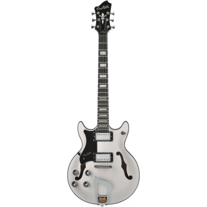Hagstrom HSALVARLH70 Electric Guitar, Alvar, Swedish Frost Gloss, Lefthand