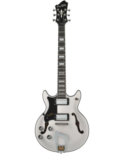 Hagstrom HSALVARLH70 Electric Guitar, Alvar, Swedish Frost Gloss, Lefthand