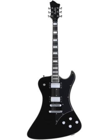 Hagstrom HSFANTOMENCUST09 Electric Guitar, Fantomen Custom, Black Gloss