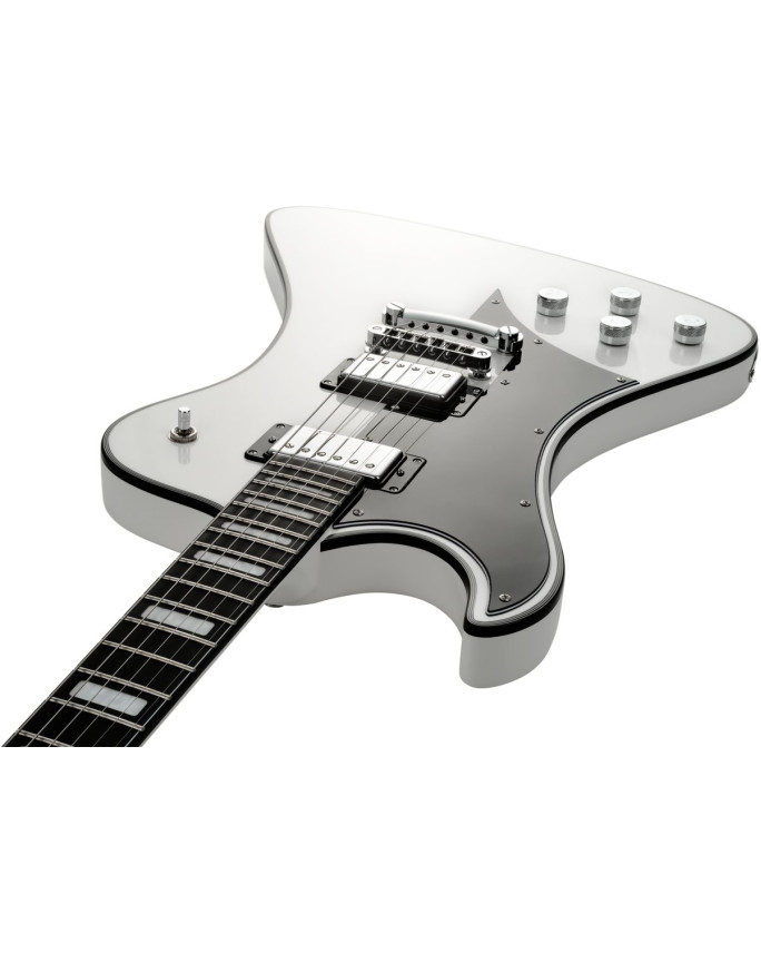 Hagstrom HSFANTOMENLH02 Electric Guitar, Fantomen, White Gloss, Lefthand
