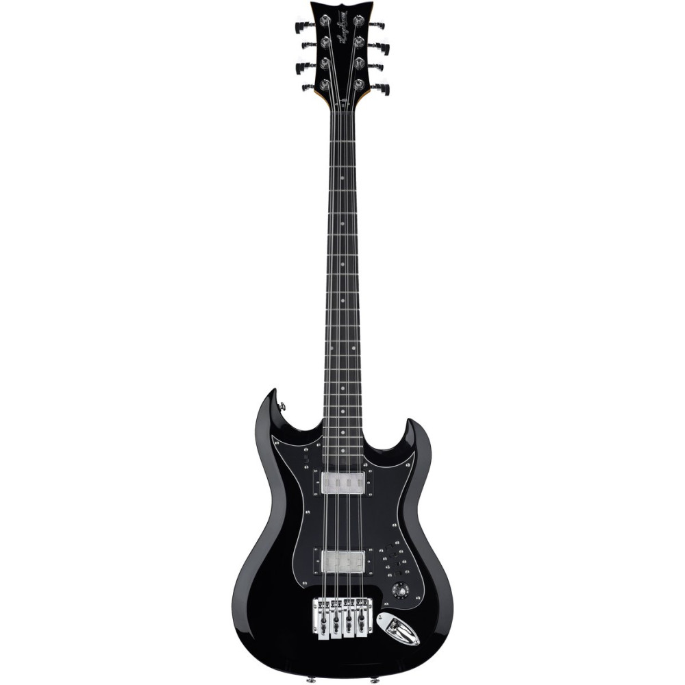 Hagstrom HSH8209 Bass Guitar, H8II, Black Gloss, 8-string