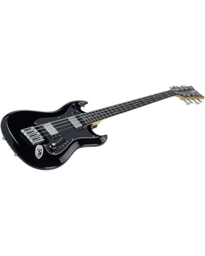 Hagstrom HSH8209 Bass Guitar, H8II, Black Gloss, 8-string