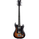 Hagstrom HSH8218 Bass Guitar, H8II, Tobacco Sunburst, 8-string