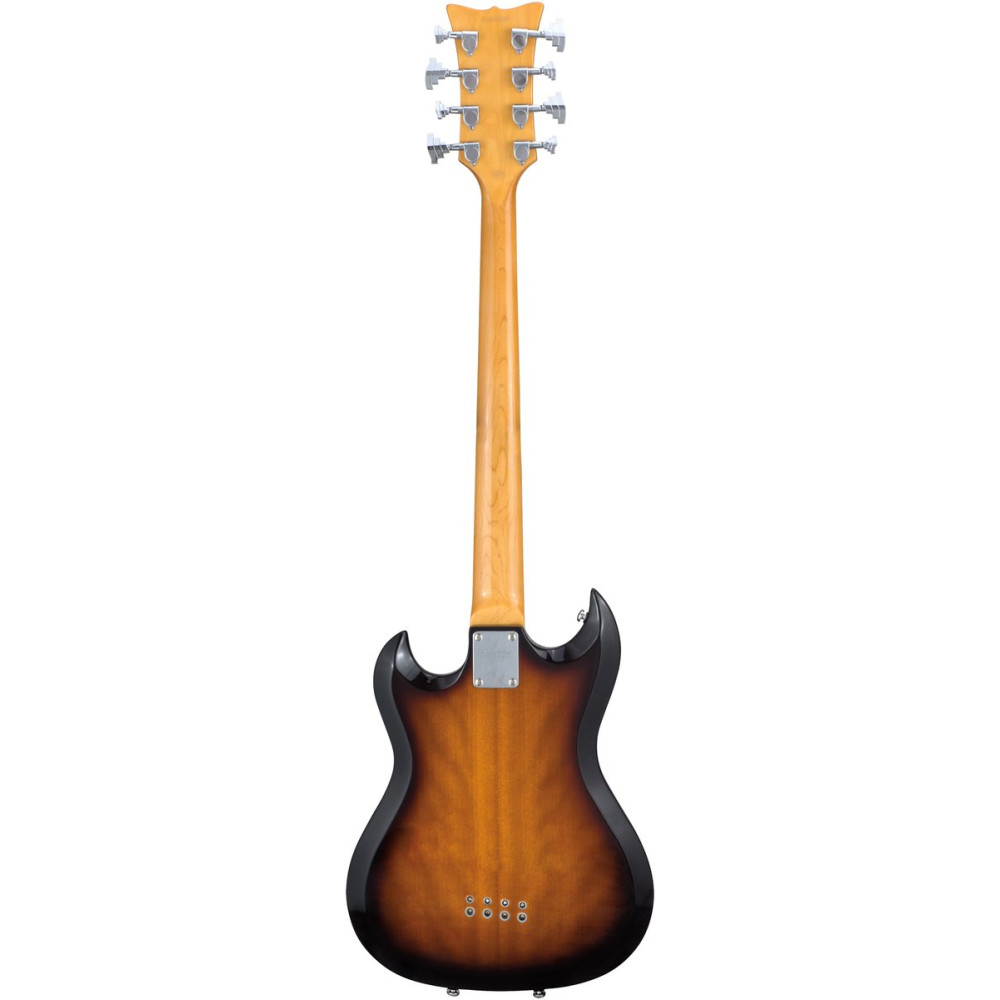 Hagstrom HSH8218 Bass Guitar, H8II, Tobacco Sunburst, 8-string