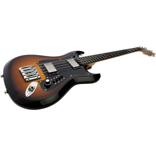 Hagstrom HSH8218 Bass Guitar, H8II, Tobacco Sunburst, 8-string