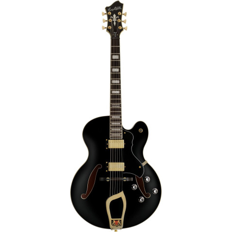 Hagstrom HSHJ50009 Electric Guitar, HJ500, Black