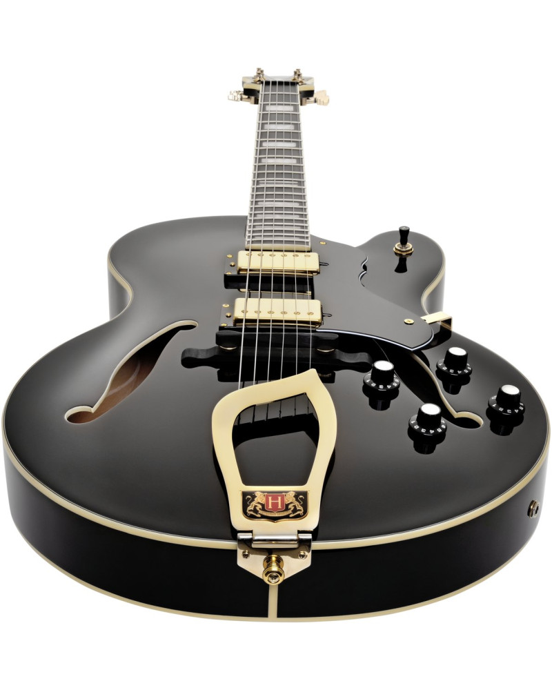 Hagstrom HSHJ50009 Electric Guitar, HJ500, Black