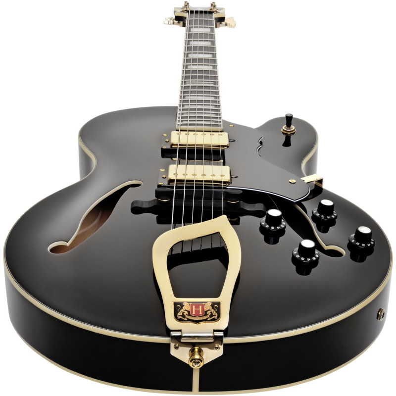 Hagstrom HSHJ50009 Electric Guitar, HJ500, Black