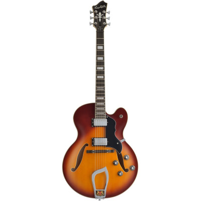 Hagstrom HSHJ80005 Electric Guitar, HJ800, Vintage Sunburst