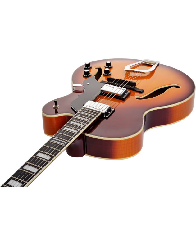 Hagstrom HSHJ80005 Electric Guitar, HJ800, Vintage Sunburst