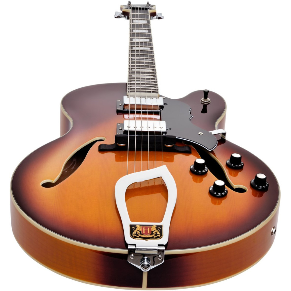 Hagstrom HSHJ80005 Electric Guitar, HJ800, Vintage Sunburst
