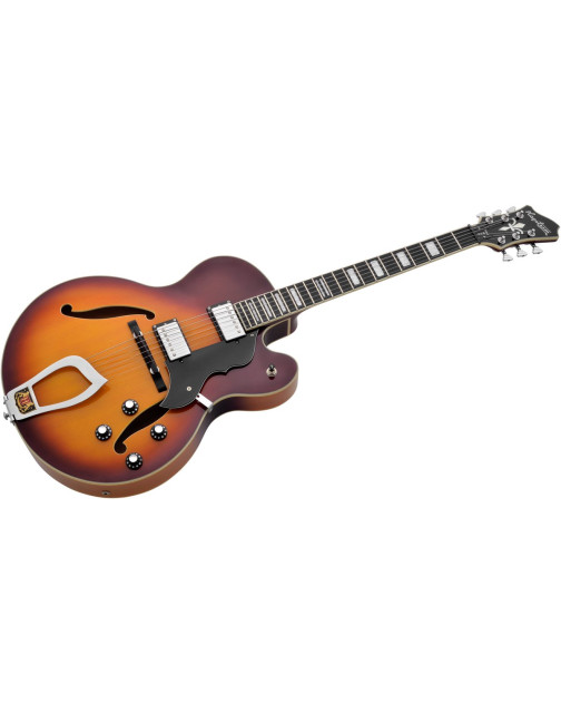 Hagstrom HSHJ80005 Electric Guitar, HJ800, Vintage Sunburst