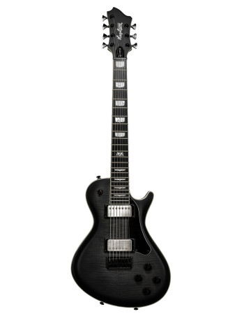 Hagstrom HSKRO7BCC Electric Guitar, Krona KRO7-BCC, Burnt Charcol