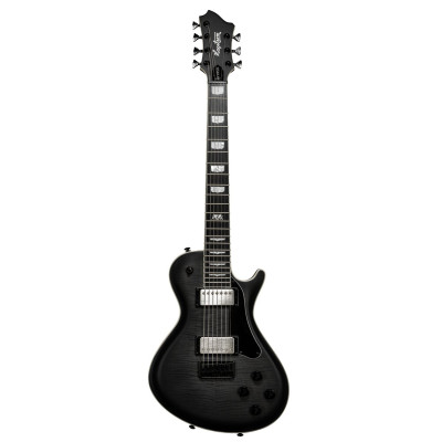 Hagstrom HSKRO7BCC Electric Guitar, Krona KRO7-BCC, Burnt Charcol